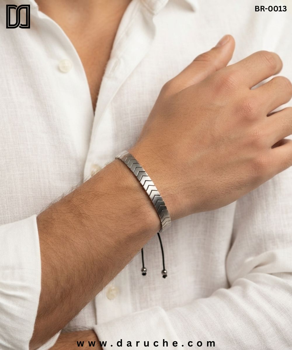 Urban Edge Silver Bracelet
