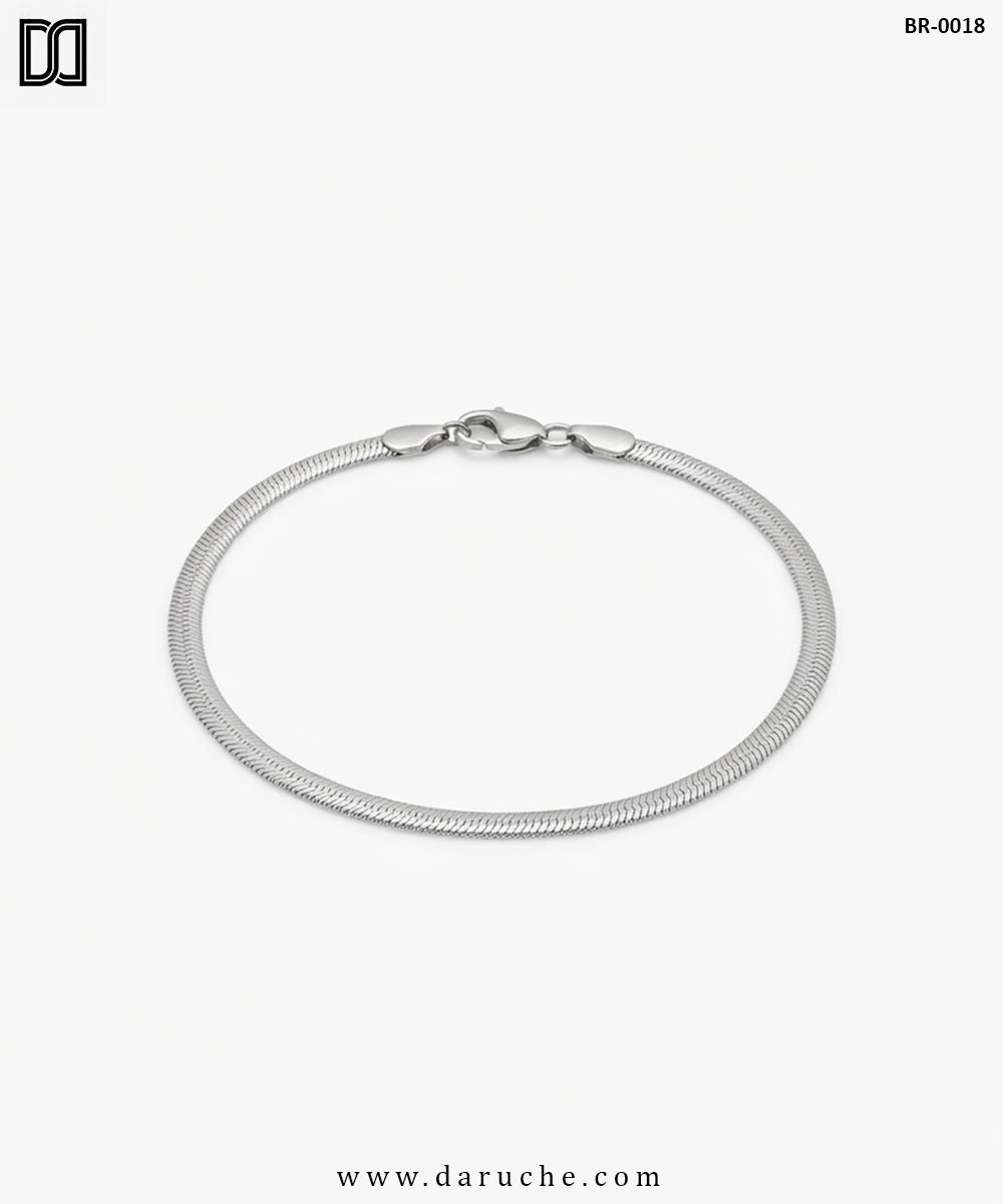 Silver Ribbon Bracelet