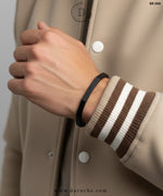 Matte Black Noir Cuff Bangle