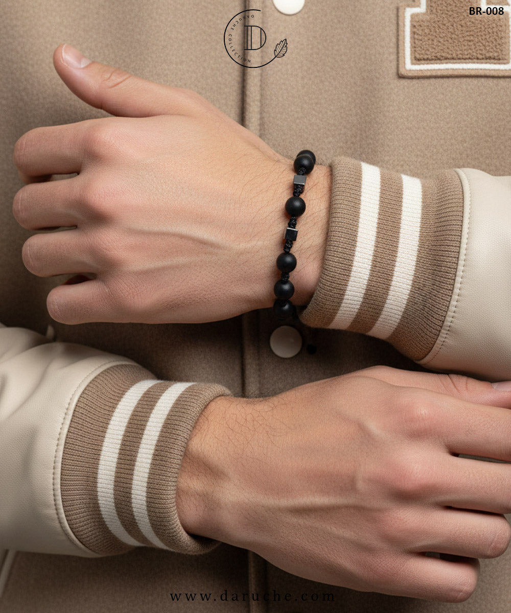 Midnight Onyx Cube Bracelet