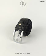 Original Leather Black Textured Belt