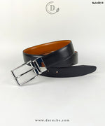 Black & Tan Brown Reversible Leather Belt