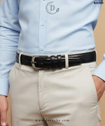 Premium Black Textured Belt