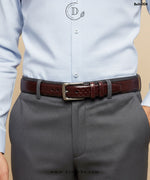 Premium Dark Brown Textured Belt
