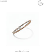 Diamond Cut Champagne Zircon Stone Bracelet