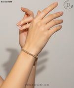 Diamond Cut Champagne Zircon Stone Bracelet