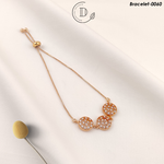 Gold Plated Zircon Stone Adjustable Bracelet
