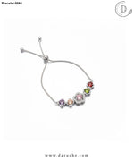 Multi Silver Zircon Bracelet
