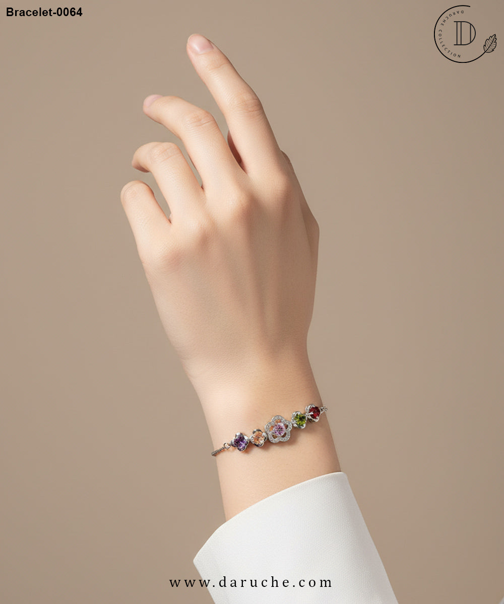 Multi Silver Zircon Bracelet