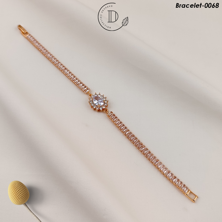 Gold Plated Zircon Stone Bracelet
