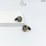 Antique Round Zircon Cufflink