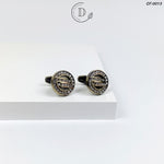 Antique Round Zircon Cufflink