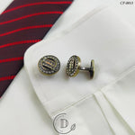 Antique Round Zircon Cufflink