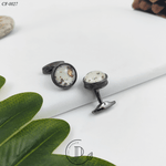 Black & White Inner Textured Cufflink