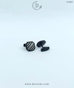 Premium Matte Black Tedxtured Cufflinks