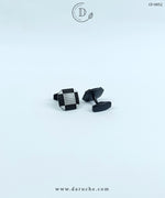 Premium Textured Matte Black Cufflinks