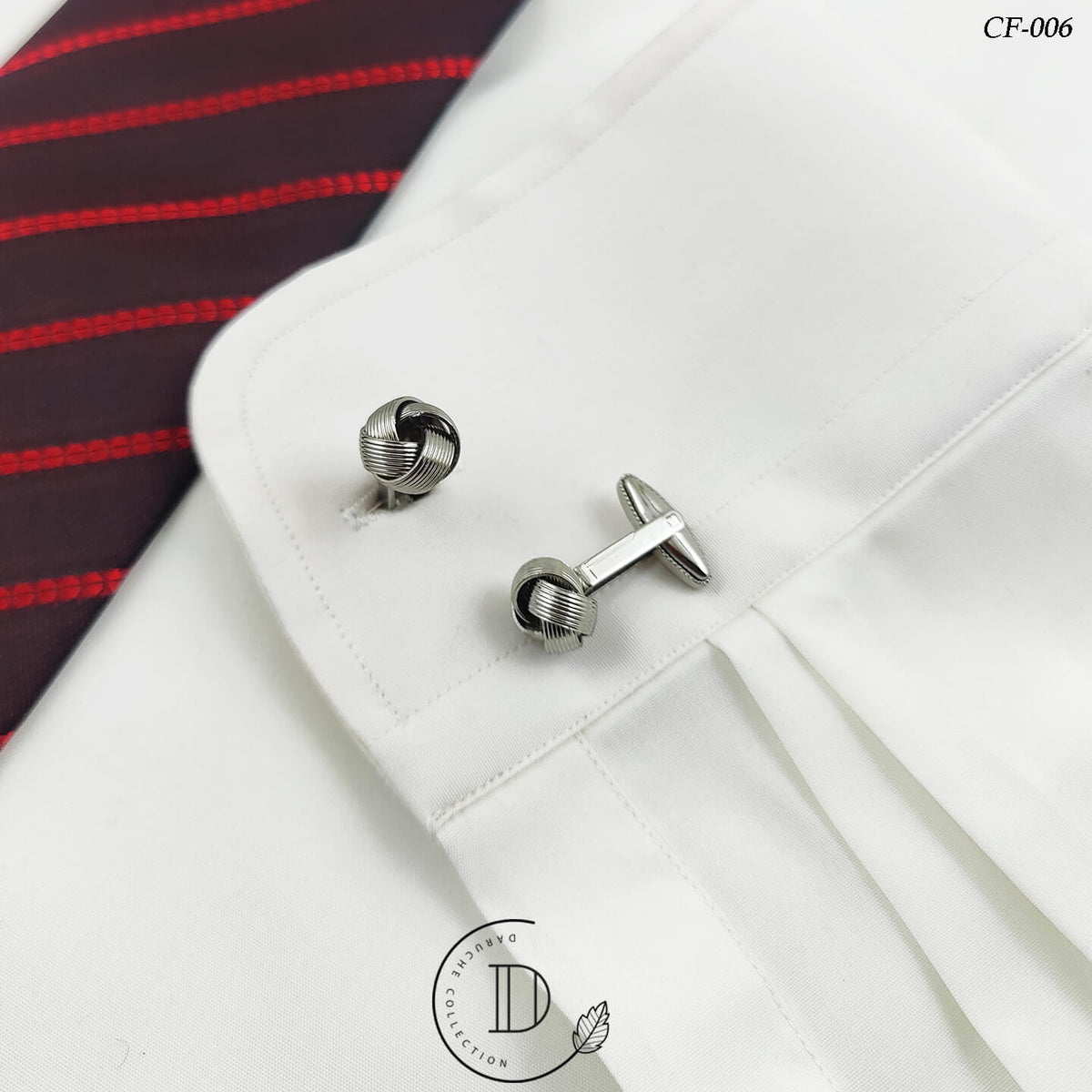 Silver Knot Cufflink