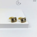 Golden Zircon Stone Cufflink