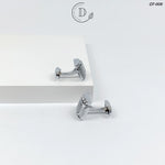 Silver Zircon Stone Cufflink