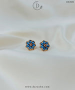 Blue Flower Studs