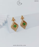 Classic Dangle Green Zircon Stone Earrings