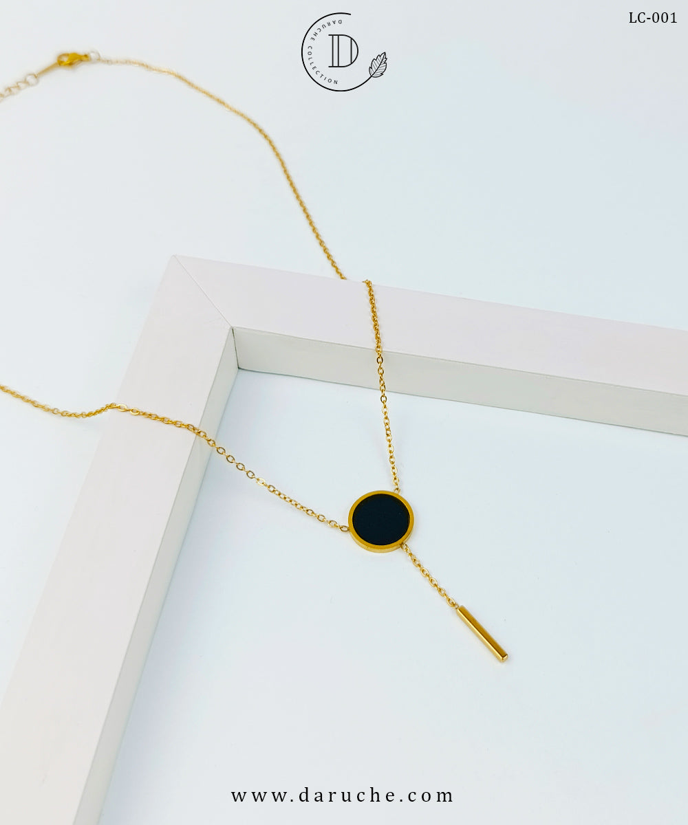 Black Onyx Style Minimal Pendant