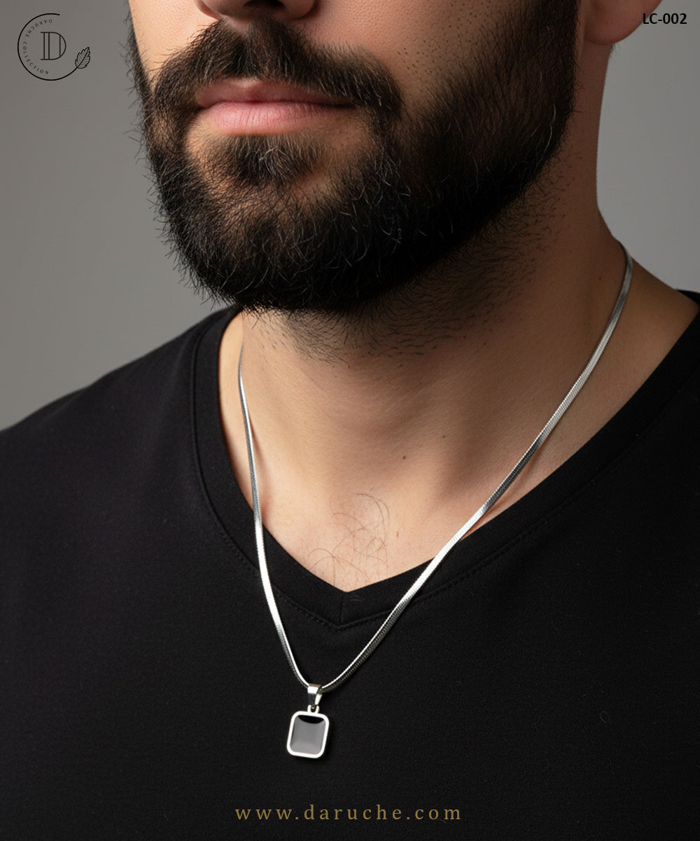 Black Square Minimal Pendant