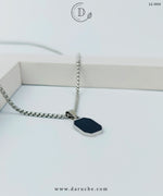 Modern Octagon Onyx-Style Pendant