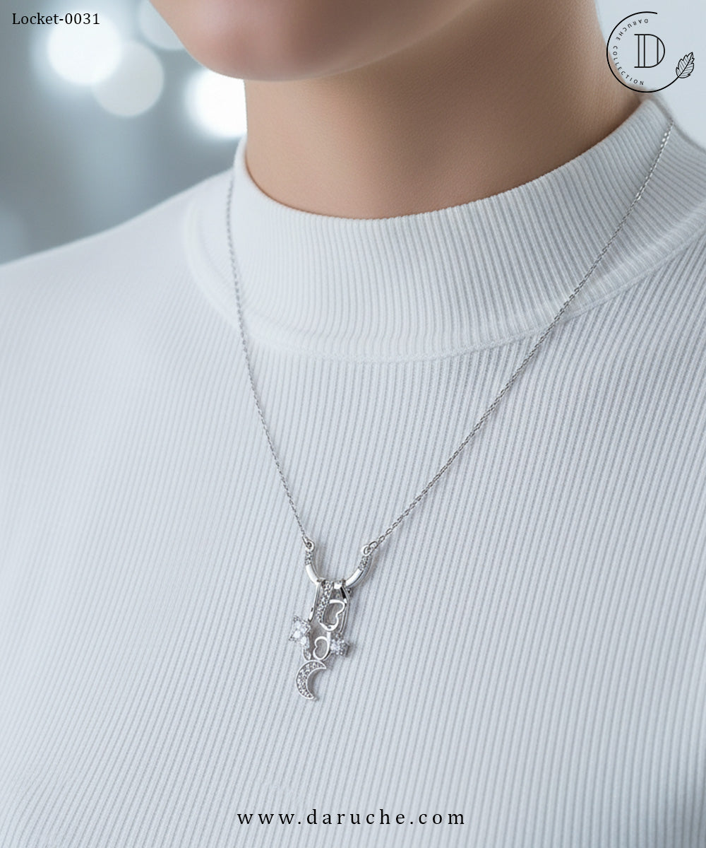 Sleek Silver Layer Locket