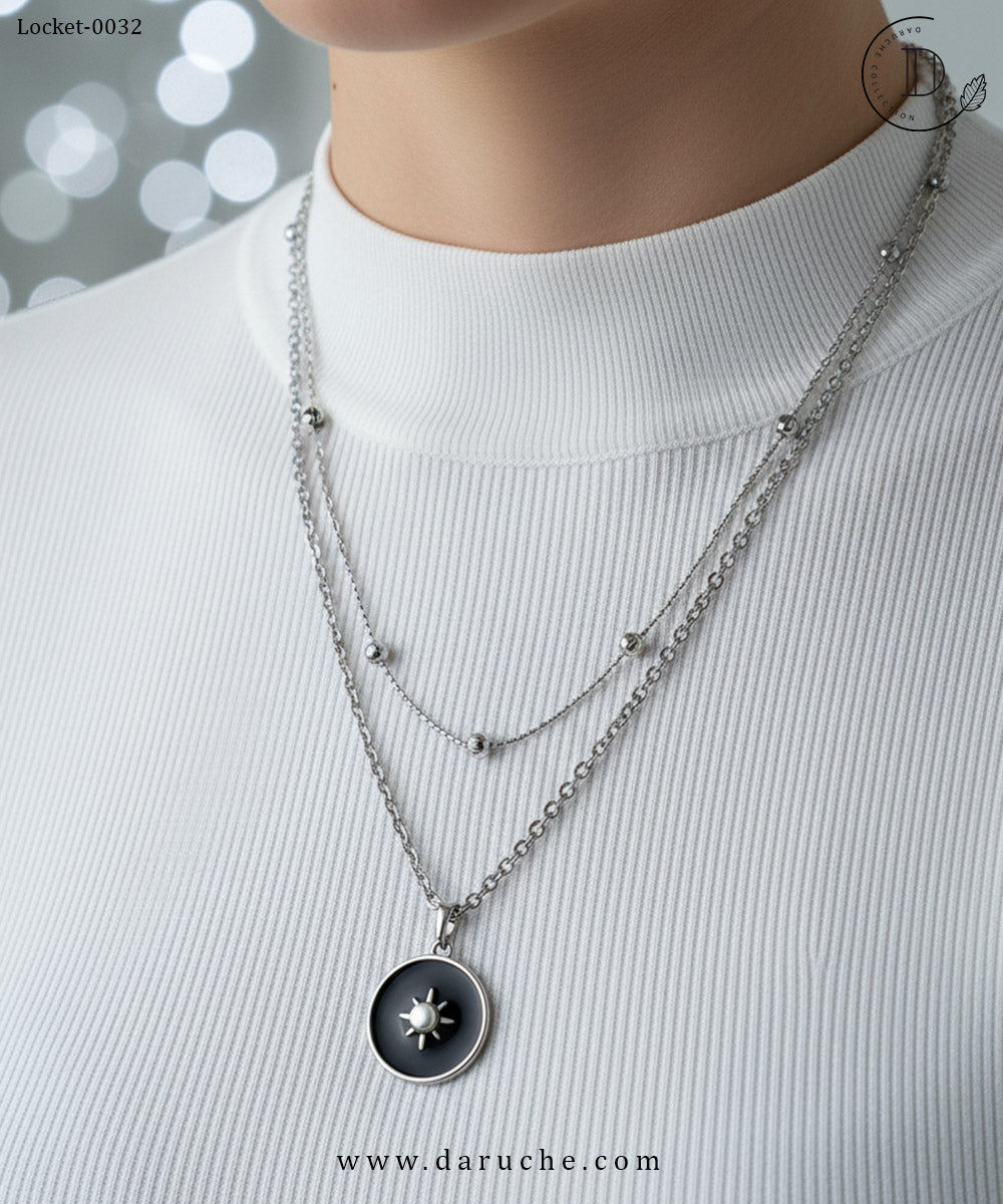 Stunning Silver Double Layer Locket