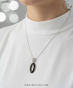 Crown Silver Zircon Locket