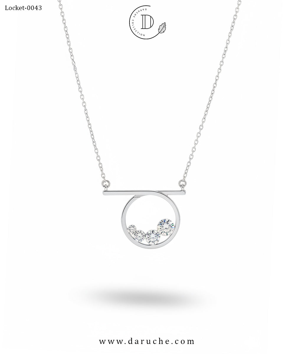 Timeless Silver Zircon Locket