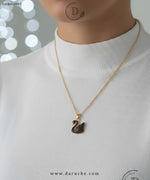 Stunning Black Duck Locket