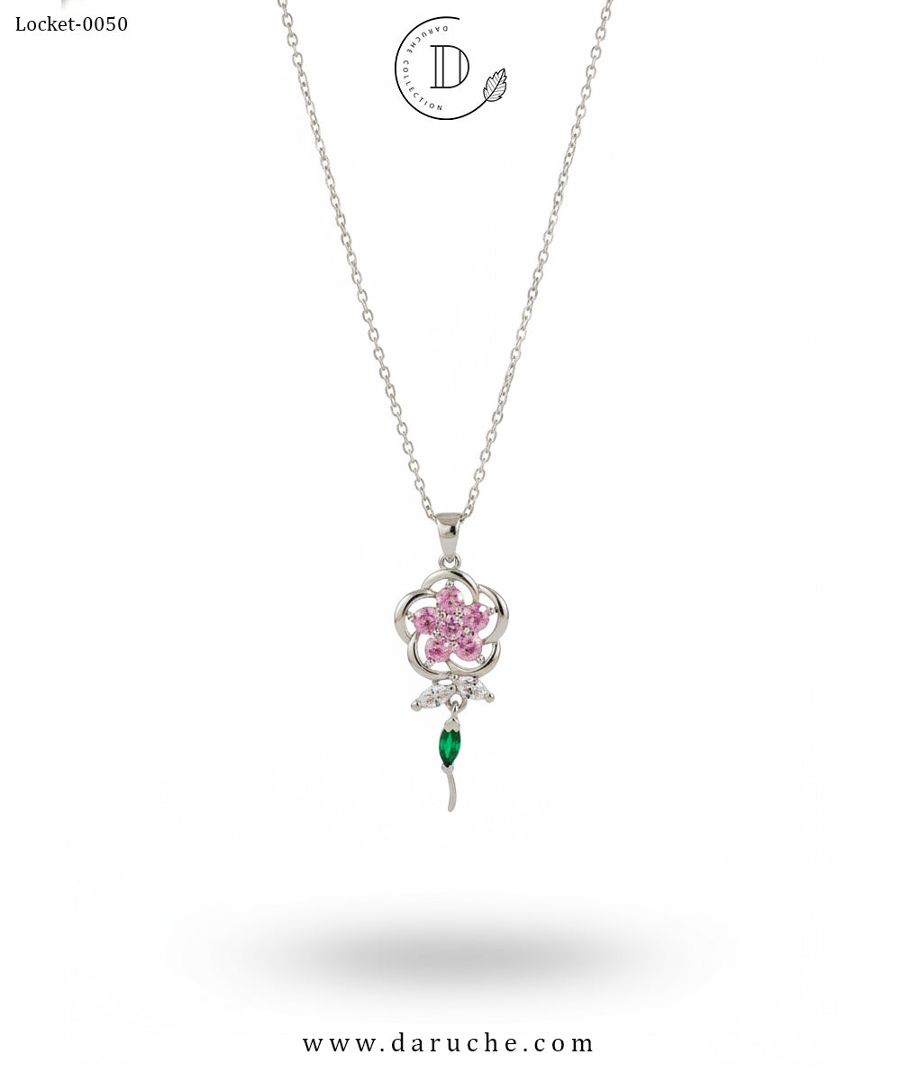 Eternal Flower Zircon Locket