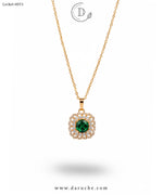 Classic Emerald Green Zircon Locket