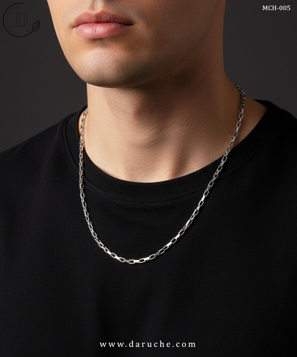 Silver Box Link Chain