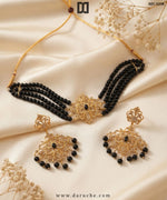 Katarina Onyx Pearl Necklace Set