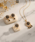 Josephine Onyx Zircon Necklace Set