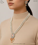 Gold Plated Champagne White Zircon Stone Necklace Set