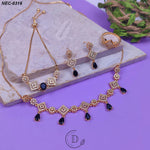 Elegant Gold Plated Zircon Stone Necklace Set