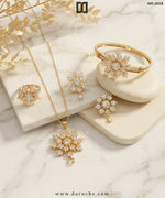 Xaviera Gold Zircon Necklace Set
