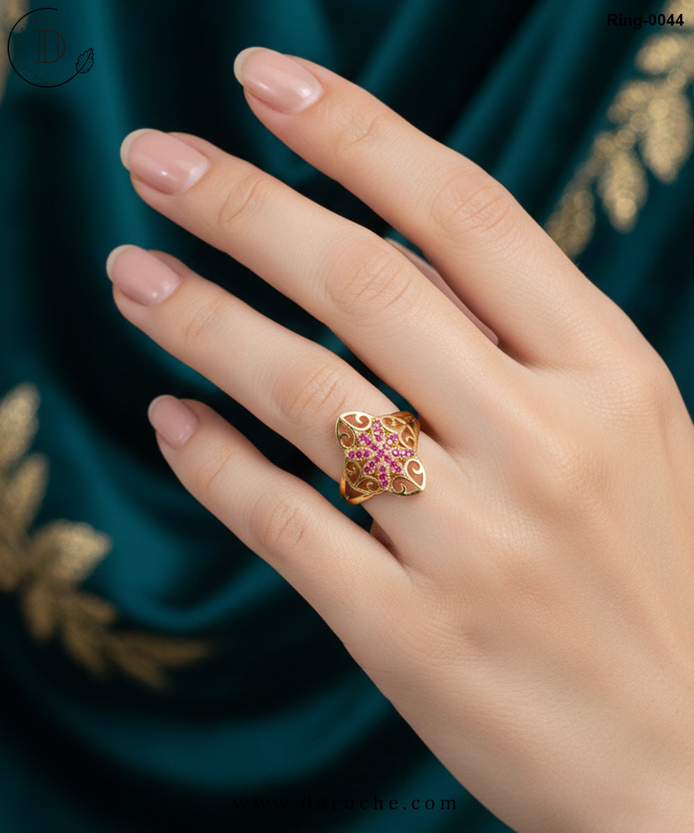 Marquise Purple Stone Ring