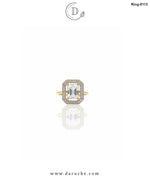Stunning White American Diamond Adjustable Ring