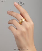 Textured Round Band Ring