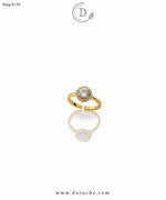 Flower Zircon Adjustable Ring