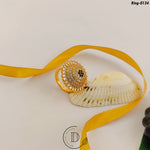 Elegant Gold Plated Zircon Stone Finger Ring