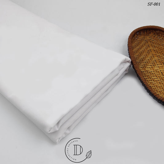 Premium White Broadcloth Trouser/Shalwar Fabric