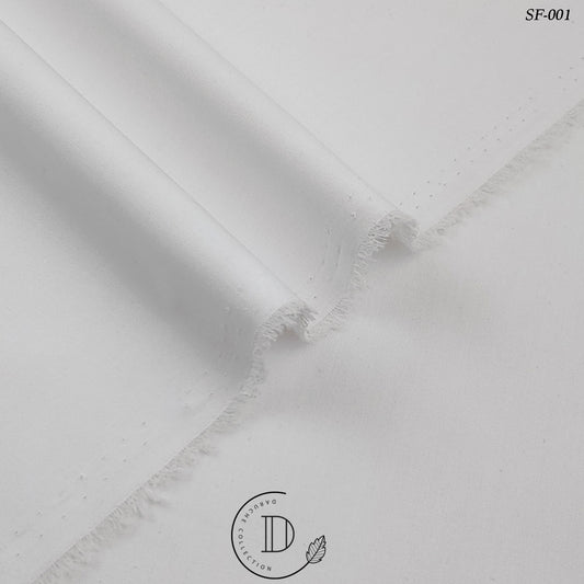 Premium White Broadcloth Trouser/Shalwar Fabric