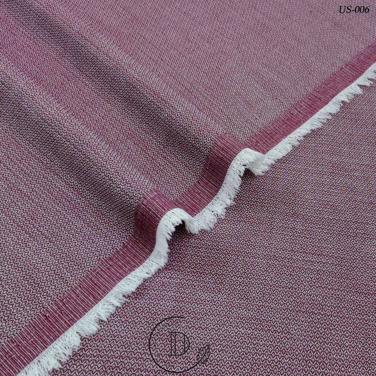 Exclusive Maroon Jacquard Self Texture Kameez Shalwar Fabric