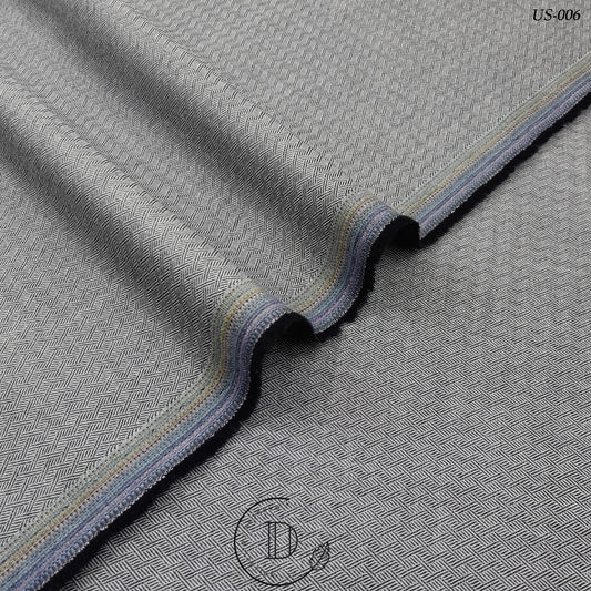 Classic Grey Dobby Self Texture Kurta Fabric